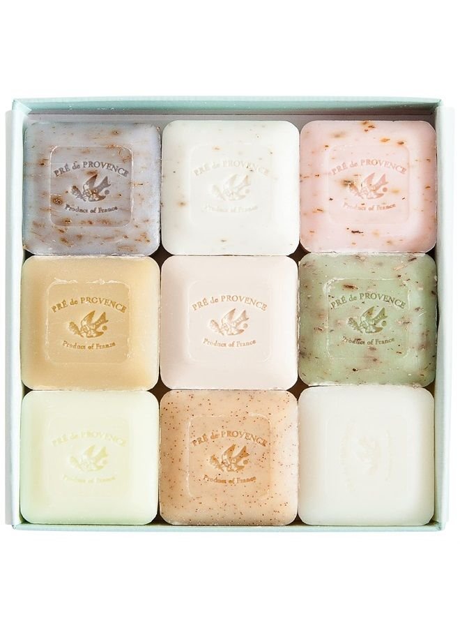Pre De Provence Luxury Box of Guest Gift Soap (Set of 9) - Assorted,9 Count (Pack of 1)