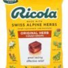 Ricola Original Natural Herb Cough Suppressant Throat Drops, 45 Drops, Fights Coughs Naturally, Soothes Throats, Naturally Soothing Relief (Count Size May Vary)