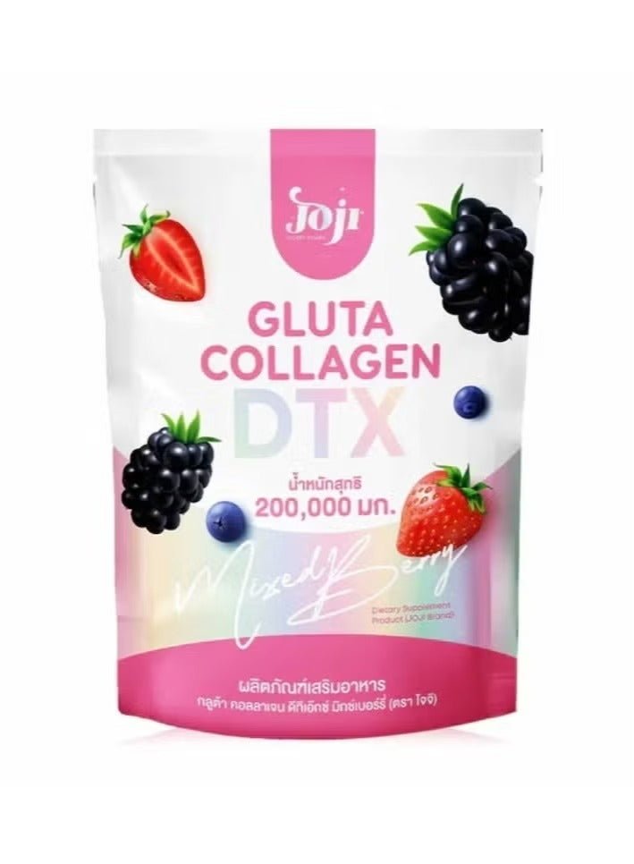 Joji Collagen DTX Berry Drink – Instant Glutathione & Collagen Powder Mix | 10 Sachets