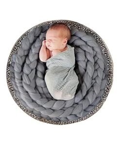 Goolsky Wool Twist Rope Photo Props Backdrop Background Blankets For baby