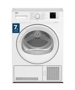 Beko 7 kg Condenser Tumble Dryer, 15 Programmes, Low Noise, AquaWave Technology, Advanced Sensor Drying, Convenient Digital Display DC7W White