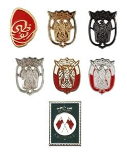 Fighter Gifts Abu Dhabi 2D Sticker Badge UAE Abu Dhabi 7 Pcs Mix Logo Design Sticker Badge Metal 3cm