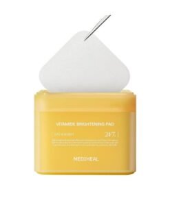 MEDIHEAL Vitamide Brightening Pad - Vegan Face Hypoallergenic Pads with Niacinamide, Sea Buckthorn - Radiance Boosting Pads for Clear, Illuminating Skin 100 Pads