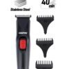 GEEPAS Rechargeable Trimmer with Cordless Operation and High Cutting Performance  Long Lasting Battery with 6-8 Hours of Charging Time