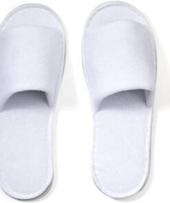 world amenities Premium Spa Slippers Bulk Unisex  Open Toe Individually Wrapped  Hotel Slippers Travel Amenities Ultra Soft Disposable Guest Slippers