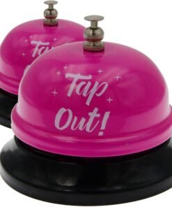 Wekoil Call Bell Desk Service Bell Pack 2 Ding Bell for Restaurant Hotel Room Kitchen Party Office Elderly Large Pink Bell,2.9inch