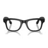 Meta Ray-Ban - Wayfarer Smart Glasses With Meta Ai, Audio, Photo, Video Compatibility - Clear/Graphite Green Transitions Lenses - Matte Black