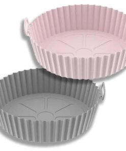 Haidue 2 Pcs Air Fryer Silicone Liner Non Stick Reusable