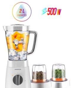 KENWOOD Blender, Ice Crush Function, Multi Mill, Grinder, Chopper, 2 Speeds, 2 L 500 W BLP15.360WH White B