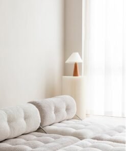 Merry Moments Tofu Block Style Sofa Modular Design Contemporary Comfort White Boucle Upholstered Armchair Lounge Chair Sofa for Bedroom Living Dining Retail Creative White H70xW80xL80 cm - Image 4