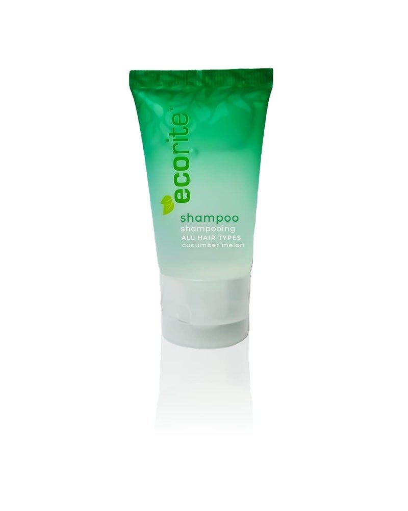 Ecorite Shampoo with CucumberMelon Fragrance Travel Size Hotel Amenities BiodegradableRecyclable Tube 1 fl oz30 ml Pack of 288