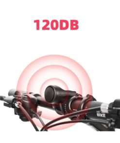 Electric Bike Horn Bicycle Bell 120DB Loud Cycling Horn for Adults and Child 4 Sound Modes +Vibration Alarm Rechargeable Waterproof Smart Bike Horn for Mountain Bike, Road Bike, Scooters