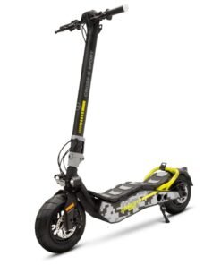 Ducati Scrambler E-scooter Cross E Sport with Turn Signals, Stylish Design with Powerful 500W Brushless Motor, Max Range 40Km, 6.5” Fat Anti Puncture Tubeless Tires large 3.5” LCD display-Grey