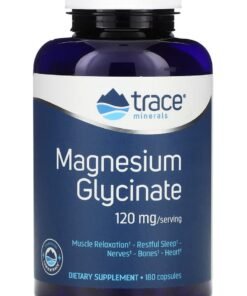 Trace Minerals Magnesium Glycinate, 120 mg, 180 Capsules