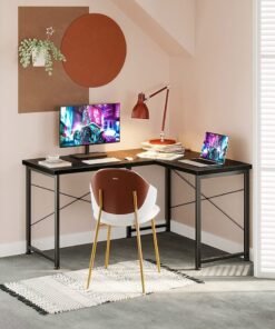 ACPLAY L Shaped Desk Computer Corner Desk Home Office Writing Workstation 126X74X48 cm
