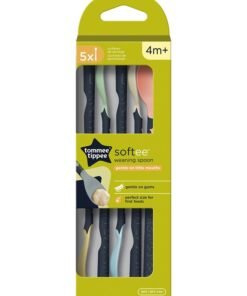 Alternative view of tommee tippee Softee Weaning Spoons 5-Pack - Soft Tips, Long Handles with BACSHIELD - BPA-Free Baby Feeding Spoons
