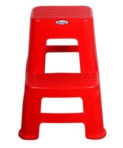 Alternative view of Esqube Plastic Ladder Step Stool Red 60cm