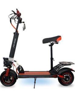 Winner Sky Sky E10 Pro (Plus) Red Electric Scooter | 3000W Motor | 35 Km Range With A 36V13Ah Battery, Big Digital Display, Bluetooth, 10" Off-Road Tires, Foldable E Scooter, Includes Free Helmet, Toolkit, Safety Belt, Lock, Pump & Mobile Holder