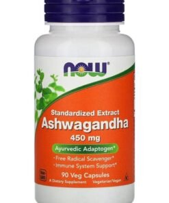Now Foods Ashwagan 450mg Ayurvedic Adaptogen Dietary Supplement 90 Veg Capsules