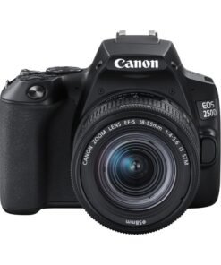 Canon EOS 250D DSLR Camera With EFS 18-55 DC III Lens 24.1 MP APS-C Sensor 5 FPS Vari-Angle Touchscreen 4K Movies Wi-Fi Bluetooth