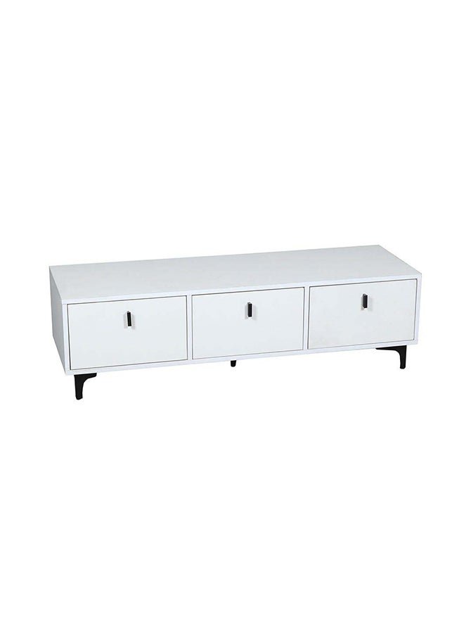 DANUBE HOME Winona TV Cabinet For Up To 50 Inches TV Entertainment Modern Design Wall Unit Furniture Wooden TV Stand For Living Room Bedroom TV Rack L 120 x W 40 x H 40 cm White