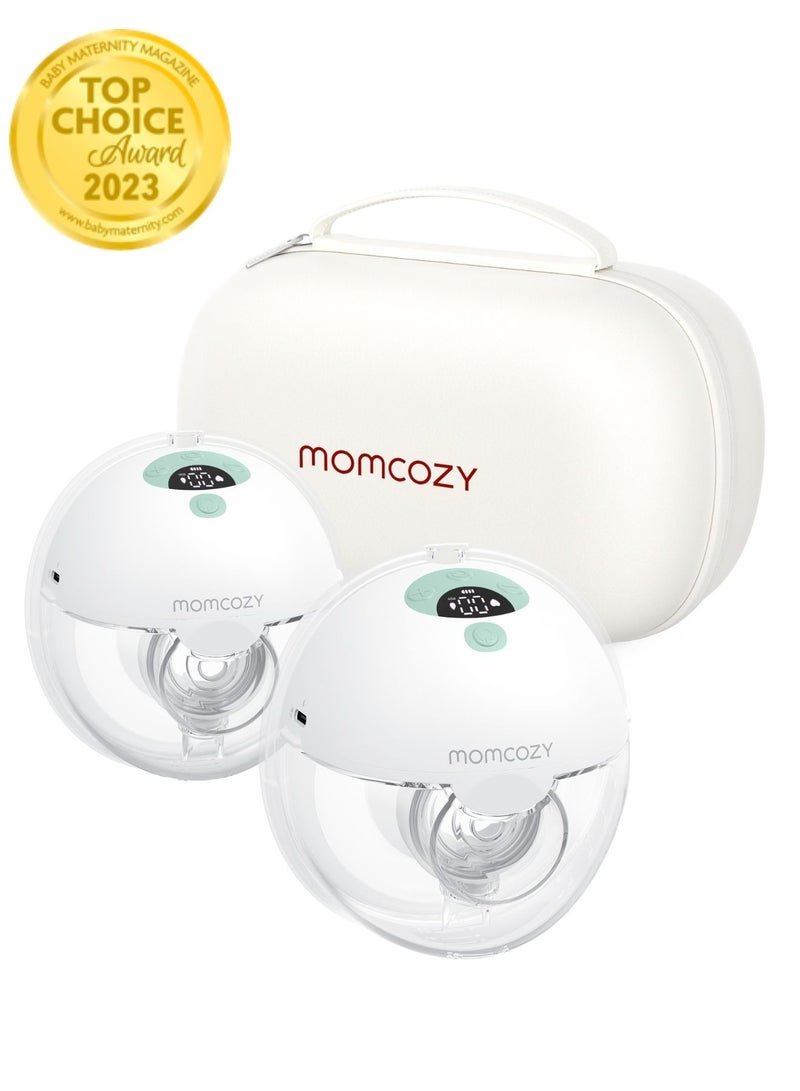 Momcozy Electric, Hands Free, Portable, Painless, All-In-One M5 Double Breast Pump With 3 Modes And 9 Levels