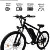 Lucky Liang DSO1 Electric Bike 500W Motor (750W Max), 48V 13Ah Battery, 45Km/h Speed, 45Km Range, 26” Tires, Disc Brakes, Carbon Steel Frame – Powerful E-Bike for Adults