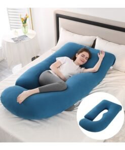 ZCM-HAPPY J-Shaped Pregnancy Pillow Full Body Maternity Pillow with Removable Cover, Side Sleeping, Back, Legs and Belly Support, Ideal for Reading, Nursing, and Comfortable Rest