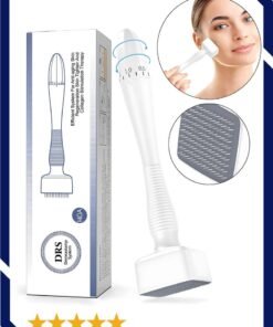 Prime by javaudan Derma Stamp Dermastamp 140 Tips Adjustable Titanium Microneedle Stamper Auto Derma Pen Dermapen Professional Microneedling Real Individual Micro Needles Dermabrasion For Face Body Hair Beard Growth
