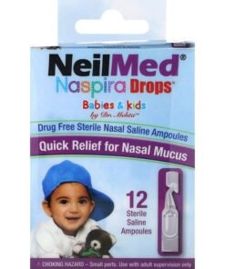 NeilMed Babies & Kids Naspira Drops 12 Sterile Saline Ampoules 0.034 fl oz (1 ml) Each