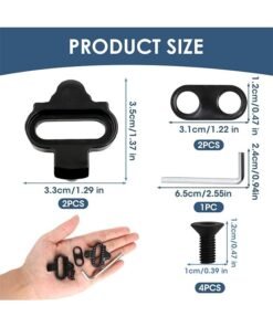 Alternative view of GIFT 2 Pcs SPD-Sl Bike Cleats for Cycling Shoes, Cleat Set Compatible with Shimano SPD & MTB Look X-Track Pedals for Indoor Cycling Spinning & Mountain SPD Bicycle Shoes, Easy Cleat Release, Stability