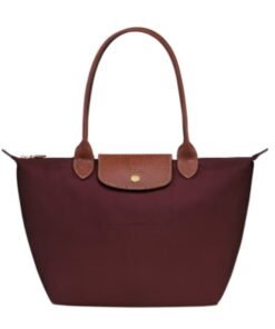 Longchamp Women's Medium Tote Bag, Handbag, Shoulder Bag Claret Classic Style