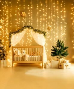 MODI 3x2M Warm White Curtain String Lights – 150 LED Fairy Lights, IP44 Waterproof, Indoor/Outdoor Decoration for Christmas, Weddings, Bedroom, Ramadan, Diwali, and Holiday Décor