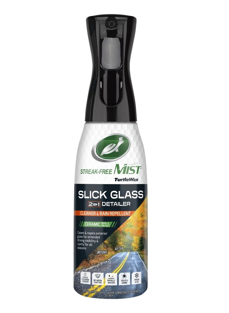 Turtle wax Mist Slick Glass 2 in 1 Detailer Cleaner & Rain Repellent