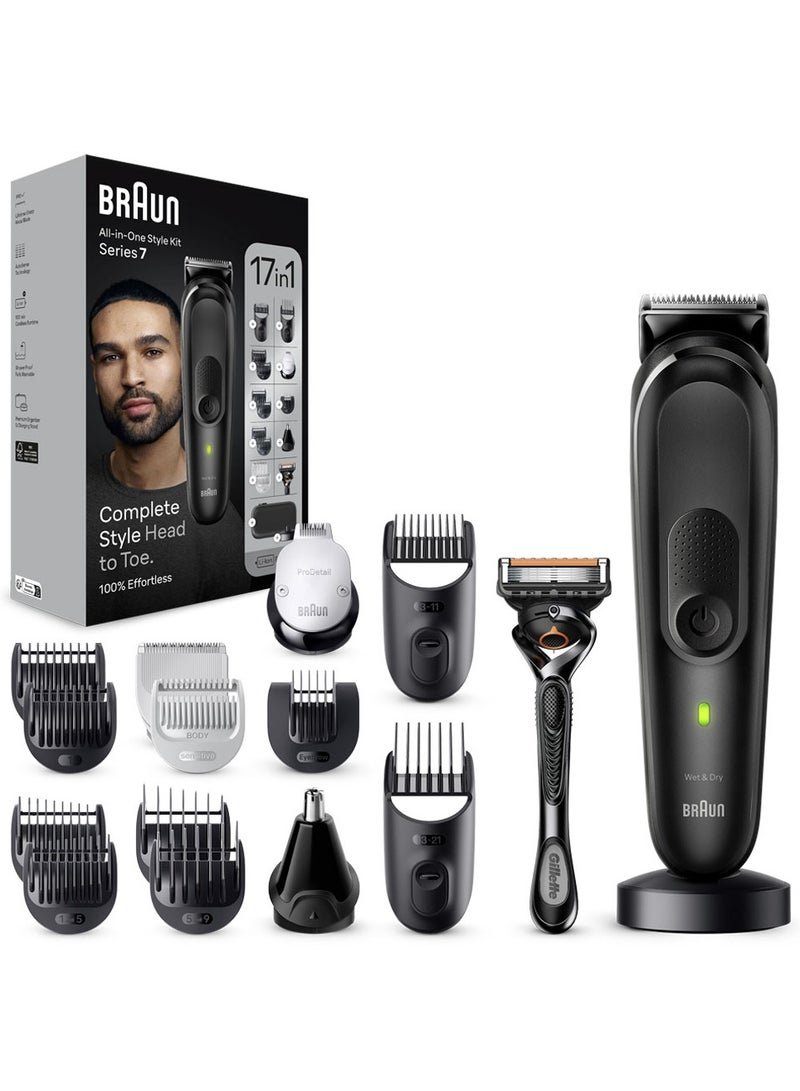 BRAUN MGK 7490 – 17-in-1 Style Kit 7 beard, body, hair with ProBlade Razor. Black