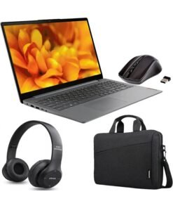 Lenovo Ideapad 3 15ITL6 (Upgraded Version) Laptop With 15.6-Inch FHD Display, Core i3-1115G4 Processor/8GB RAM/256GB SSD/Intel UHD Graphics/Windows-11 Free (Upgraded Version) Laptop Bag+WL Mouse+BT Headphone English/Arabic Grey