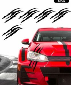 GROIC 5PCS Claw Marks Headlight Decal Reflective Sticker for Car Headlamp, Stripes Scratch Decal,Car Sticker-Universal for Most Vehicle,Automobile Decoration