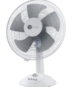 AFRA Table Fan, 12 Inch, 60w, 1200 RPM, With 3 Speed Controller 60 Minutes Timer, 1 Year Warranty AF-1260TFWT White