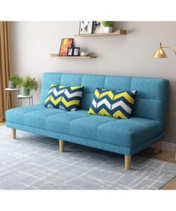 Modern Convertible Sofa Bed in Blue