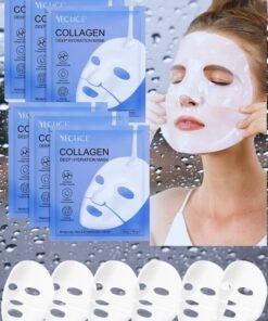 Yecuce 6 Pcs Collagen Deep Hydration Mask Collagen Face Mask Set Hydrating Overnight Mask Pore Minimizing Elasticity Improvement Bio Collagen Mask Real Deep Mask Firming Moisturizing Nourishing Smooth Bio Collagen Face Mask 34g x 6