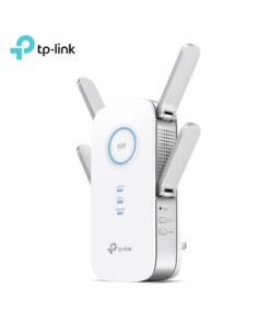 TP-LINK AC2600 Wi-Fi Range Extender w/ Gigabit Ethernet Port, Dual-Band Frequency, 2.4GHz & 5GHz, Up to 1733Mbps Signal Rate, 4x External Antennas, UK Plug, RE650 White