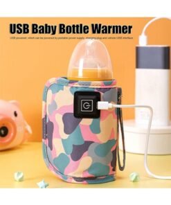 GIFT USB Milk Warmer Bag,New Fast Bottle Warmer for Travel, Portable Car Bottle Warmer for Travel, on The Go Bottle Warmer with USB Cables, Gentle Warmth Maintain Perfect Temperature (Pink) - Image 3