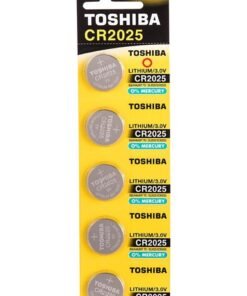 Toshiba CR2025 3V Lithium Battery Pack of 5