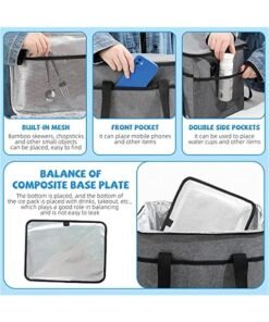 Alternative view of Gonice Breast Milk Cooler Bag With Ice Pack, Grey