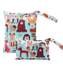 Little tots 2pcs Wet Bags, Diaper Bags Assorted