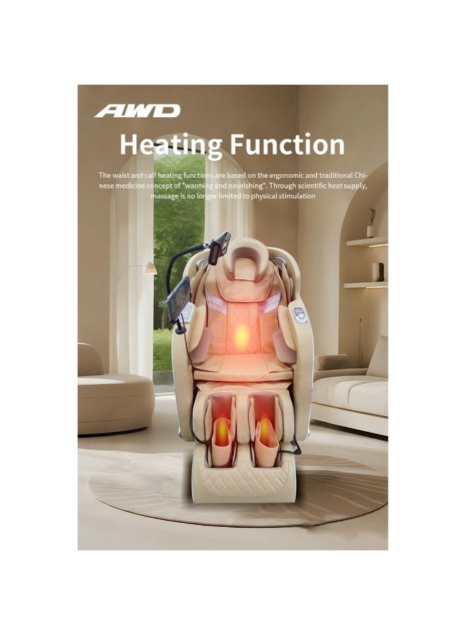 AWD 2D Full Body Massage Chair with Zero Gravity Airbags Massage, Wireless Charging, Bluetooth Speakers, Mobile Holder, Head To Toe Seat Hip Massage, 2 Years Warranty - Image 4