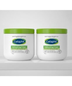 Cetaphil Value Pack of 2 - Moisturizing Cream, Dry to Very Dry, Sensitive Skin, Hydrates for 48 hours, Restores skin barrier, Face And Body For Men And Women, Non-Comedogenic ,With Niacinamide And Vitamin B5, Unscented, 453 grams x 2