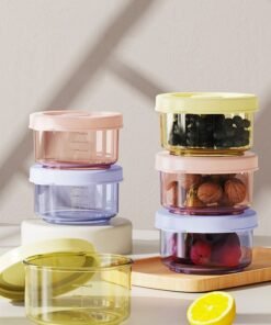 Alternative view of Super ZYouth 6 PCS Baby Food Storage with Lid, Reusable Infant Food Containers Jars, Leak-Proof Snack Container for Infant & Babies, Microwave Dishwasher Friendly, 60ml