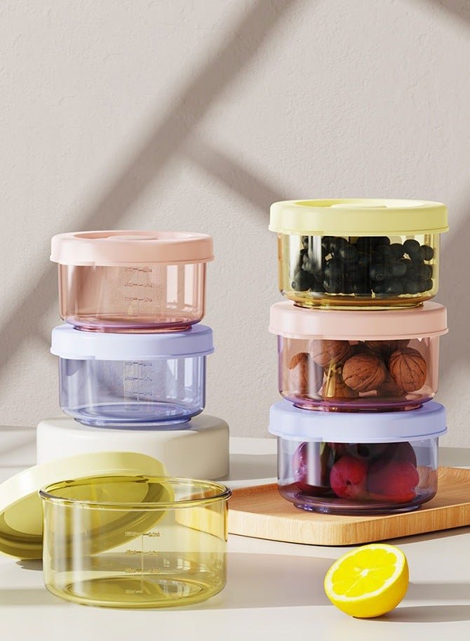 Super ZYouth 6 PCS Baby Food Storage with Lid, Reusable Infant Food Containers Jars, Leak-Proof Snack Container for Infant & Babies, Microwave Dishwasher Friendly, 60ml - Image 2