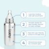 Luay Stainless Steel Baby Feeding Bottle 250 ml Includes 3 Extra Soft Silicone Nipples | BPA-Free & Plastic-Free Infant Milk Bottle | Anti-Colic Newborn & Baby Bottle